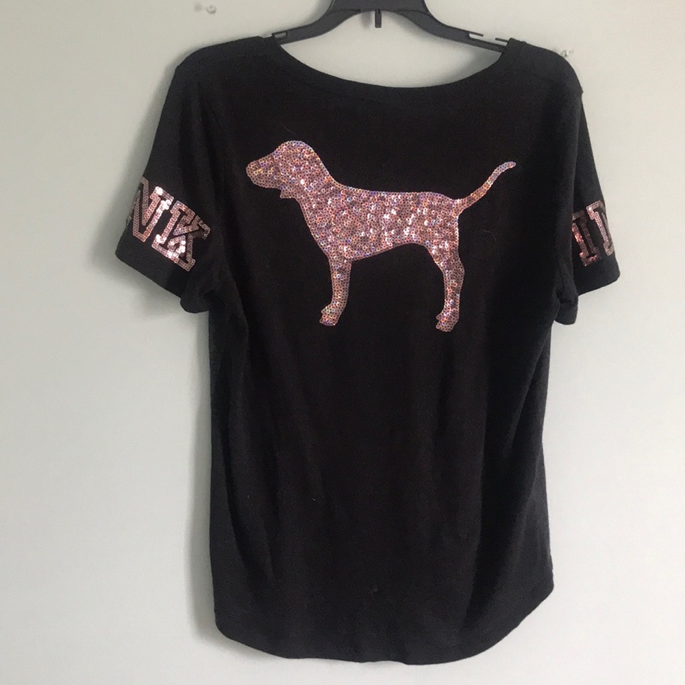 Rose gold bling tee